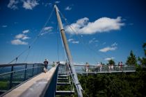 Die Aussicht ist mal grandios, oder? Der Baumwipfelpfad im skywalk allgäu. • © skywalk allgäu